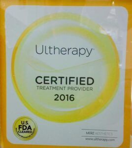 ultherapy certified sticker